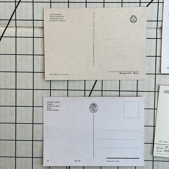 Assortment of vintage, Italian postcards, Lago Di Garda (10 cards, ca 1960/70s) - Picture 11 of 12